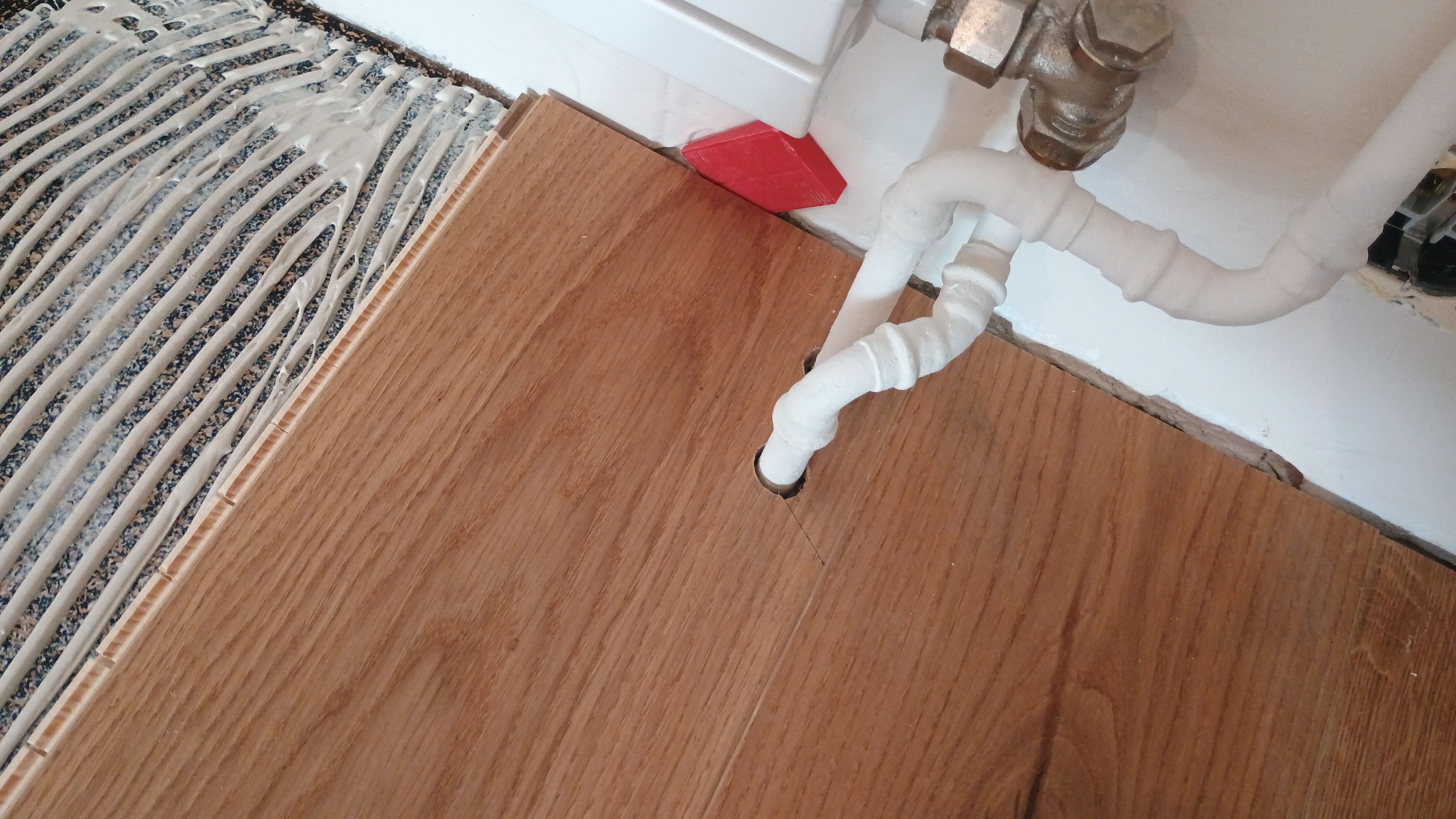 Detailansicht Clickparkett geklebt