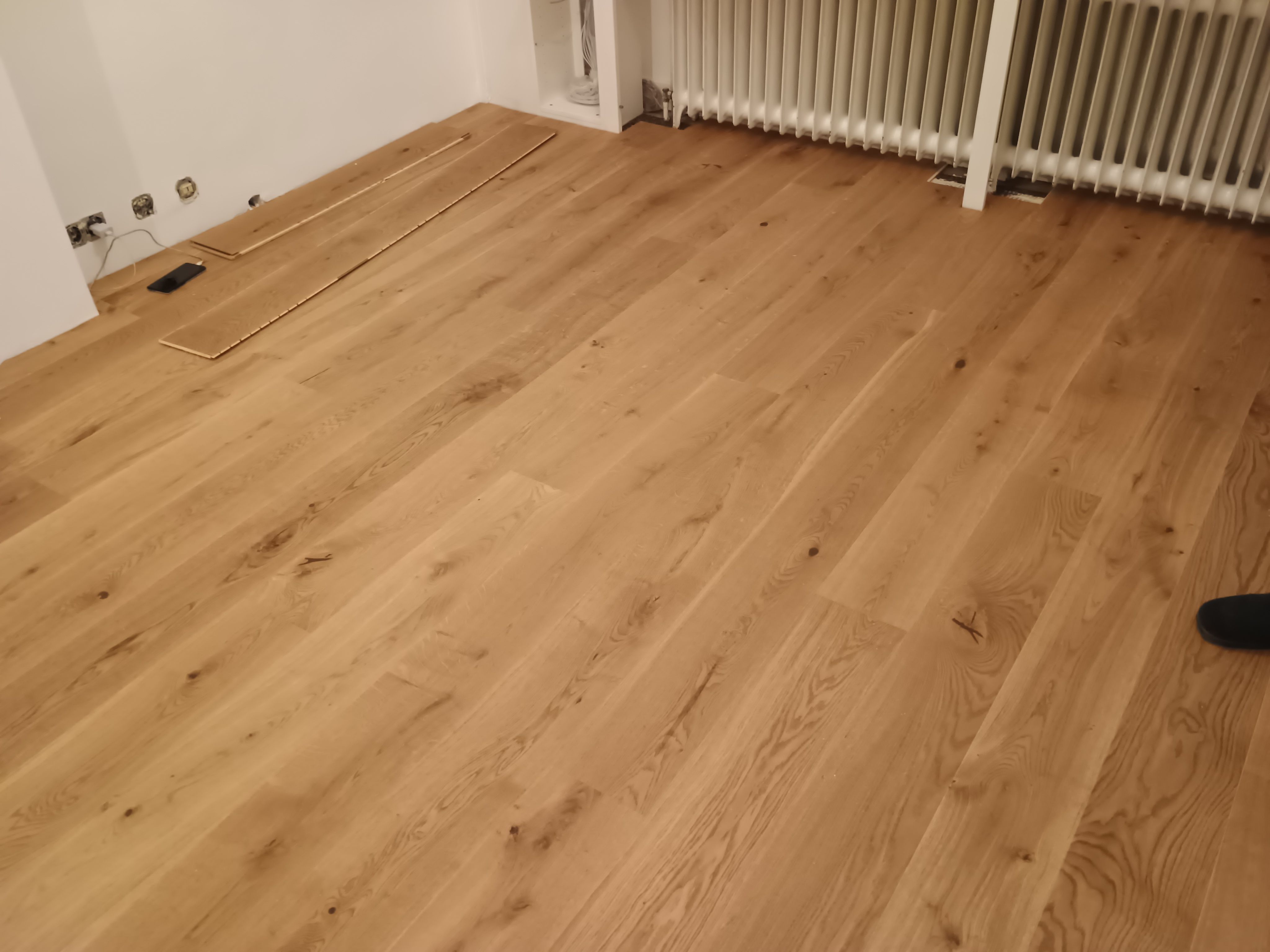 Clickparkett geklebt – Projektbeispiel