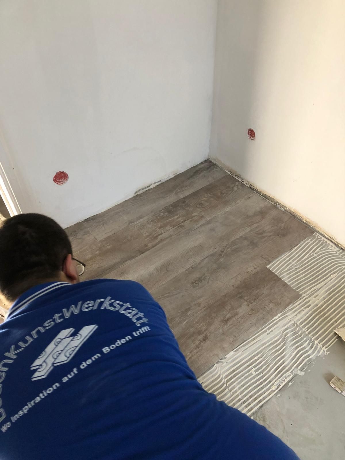 Clickparkett geklebt – Projektbeispiel